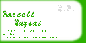 marcell muzsai business card